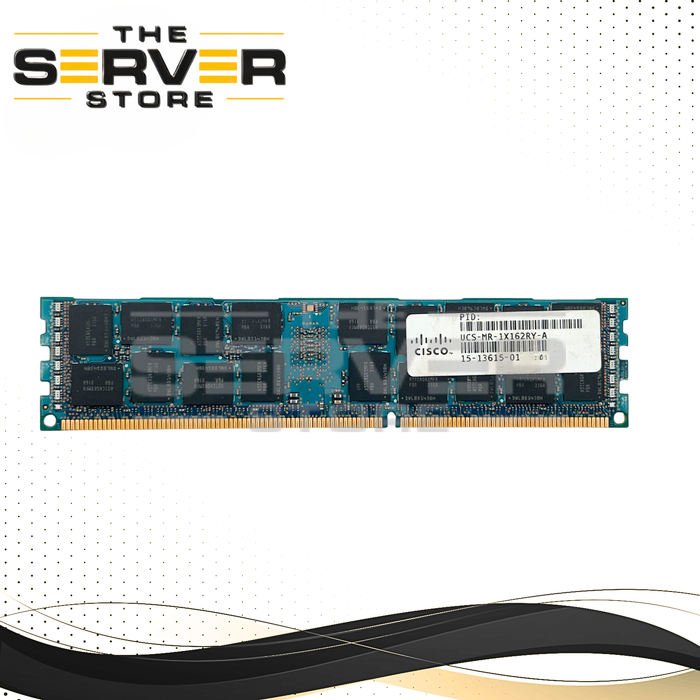 Cisco 16GB 2Rx4 DDR3-1600 PC3-12800 ECC Registered Memory 15-13615-02 UCS-MR-1X162RY-A