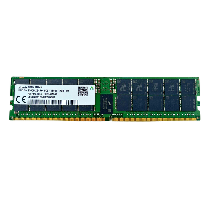 SKHynix 256GB 2S4Rx4 PC5-4800E DDR5-4800MHz 38400 ECC Registered RDIMM Memory (HMCT14MEERA149N)