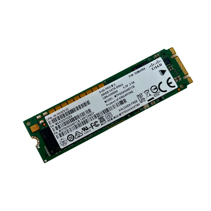 Cisco/Micron 5100 PRO 240GB M.2 SATA 6GB/s Solid State Drive SSD (16-101076-01)