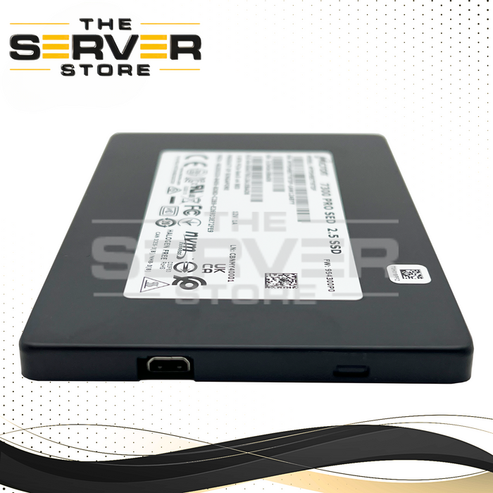 Micron 7300 PRO 7.68TB NVMe U.2 Gen3 SED PCIe 2.5" SSD MTFDHBE7T6TDF