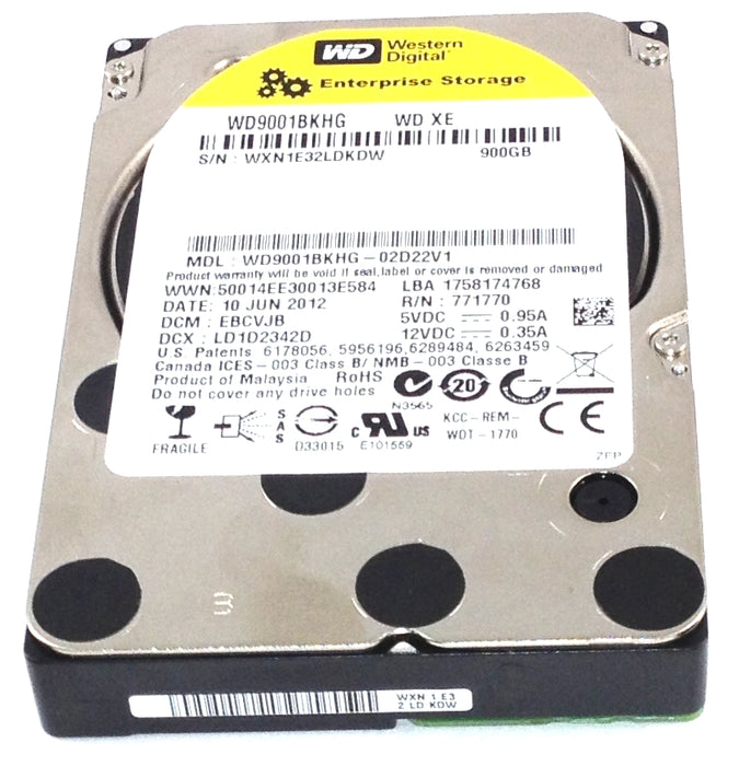 Western Digital 900GB 10K 6Gbps SAS 2.5'' Enterprise Hard Drive (WD9001BKHG)