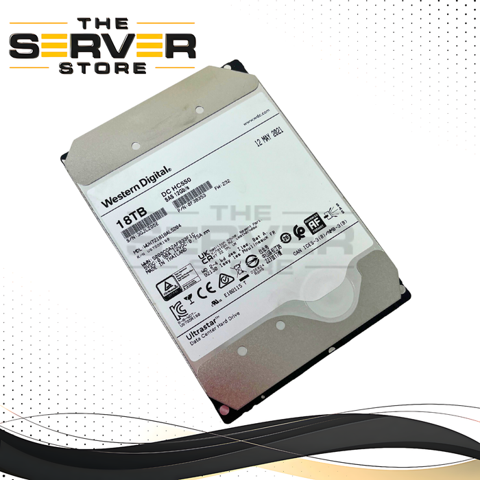 WD Ultrastar DC HC550 18TB SAS 7.2K 12Gb/s 3.5" 512e HDD Hard Drive (WUH721818AL5201)