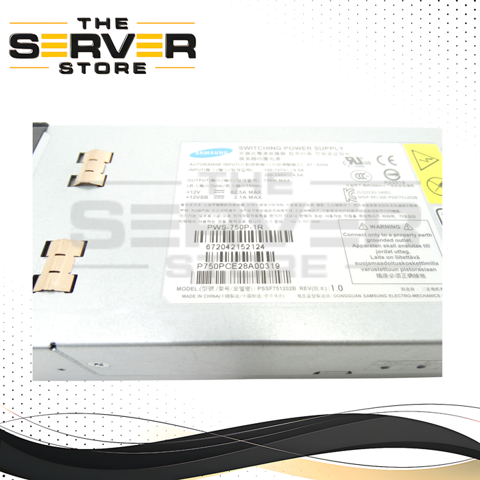 Supermicro 750W 1U Redundant Power Supply PWS-750P-1R