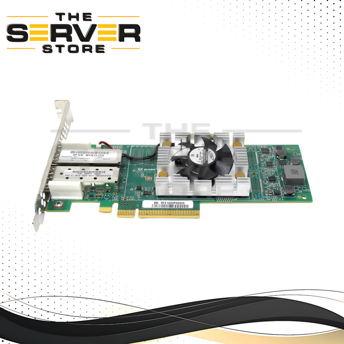 HPE StoreFabric SN1000Q QLogic QLE2662 16Gb Dual Port Fiber Channel PCIe 3.0 x4 Host Bus Adapter (HBA) QW972-63001 699765-001