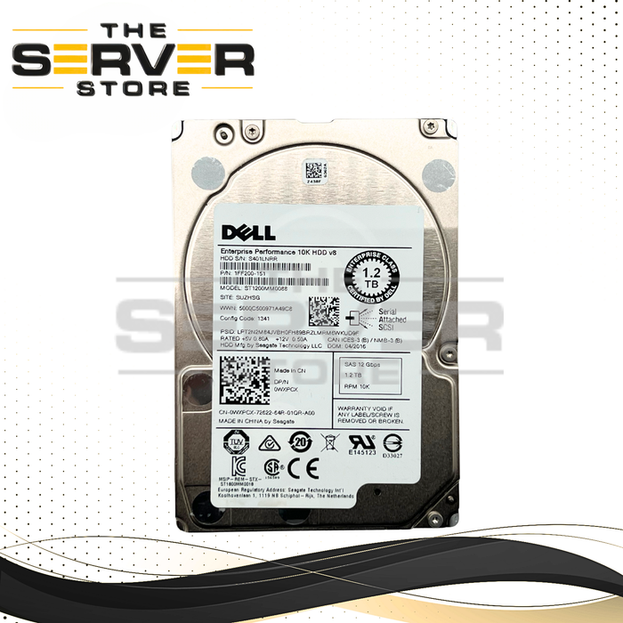 Dell 1.2TB SAS 12G 10K SFF 2.5'' HDD Enterprise Seagate ST1200MM088 0WXPCX WXPCX