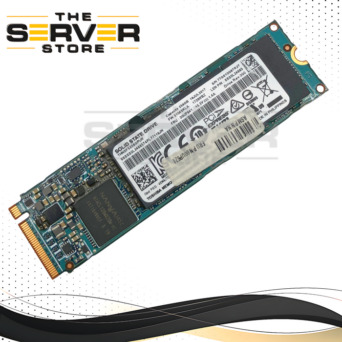 Lenovo Toshiba XG4 256GB NVMe M.2 2280 PCIe Solid State Drive (SSD). P/N: 00UP621.
