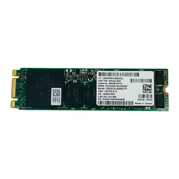 HPE 480GB SATA 6Gbps MLC M.2 2280 RI SSD Solid State Drive (SSDSCKJB480G7P)