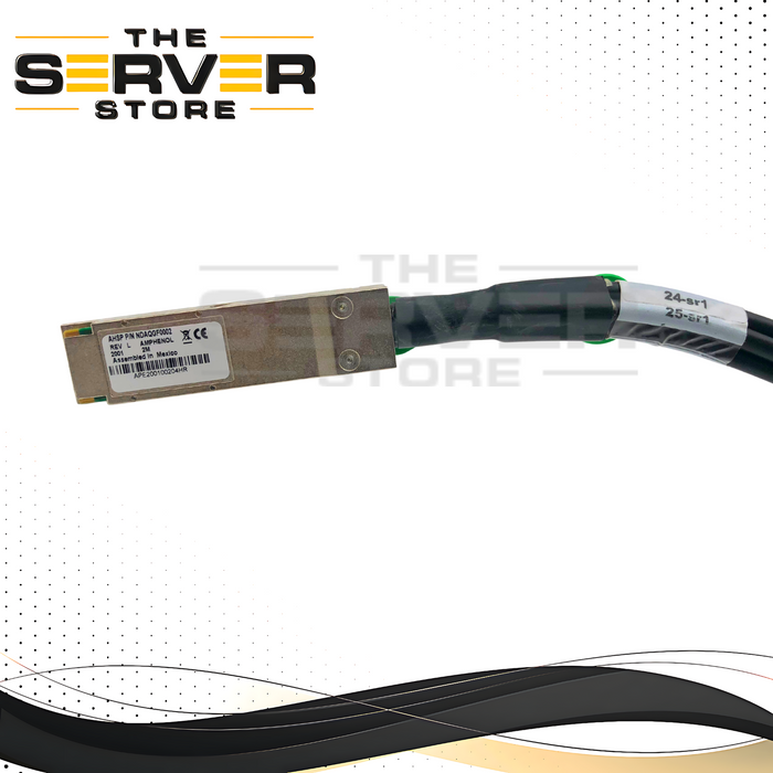 AMPHENOL 2M 100GB QSFP+ to 4 x SFP+ 100GbE to 4x 25GbE DAC Splitter NDAQGF-0002