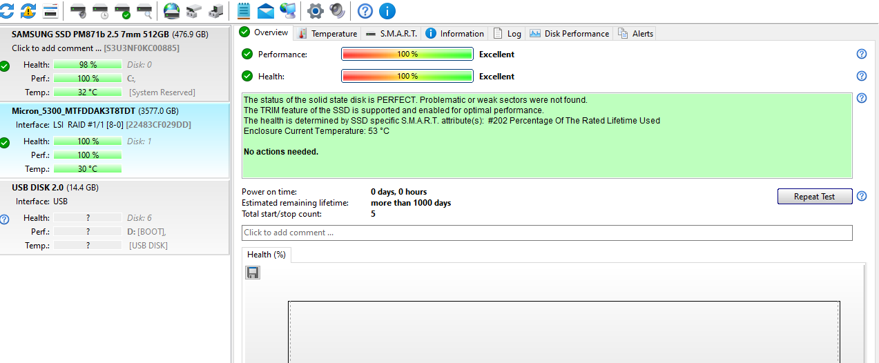 Micron 5300 MAX 3.84TB SATA 6Gb/s 2.5" SSD Solid State Drive (MTFDDAK3T8TDT-1AW1ZABYY)