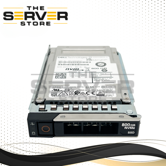 Dell 800GB NVMe x4 MU U.2 SFF 2.5" SSD Kioxia CD8-V KCD8XVUG800G 030HYT 30HYT