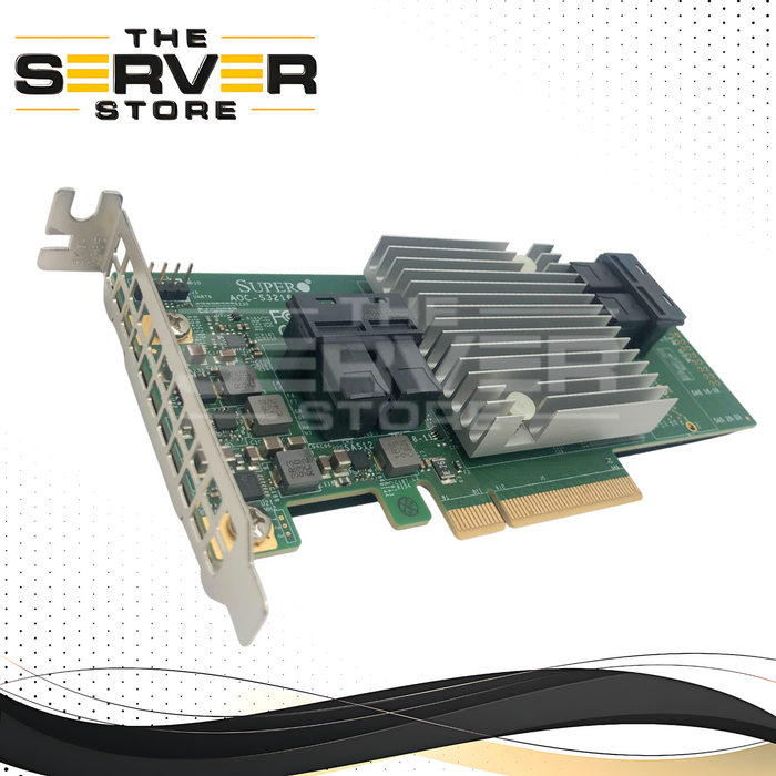 Supermicro 16-Port 12Gb/s SAS3 IT Mode HBA Low Profile AOC-S3216L-L16iT