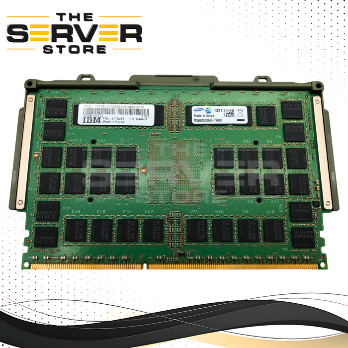 IBM 32GB DDR3 1066MHz (PC3-8500) 4Gx72 CL7 ECC Custom DIMM (CDIMM) for Power 8 Servers. OEM by Samsung. IBM P/N: 41T8258.