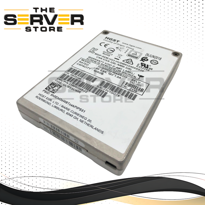 Dell EMC HGST 400GB 12Gb/s SAS 2.5" MLC SSD 0B35346 HUSMR3240ASS205 118000569-02