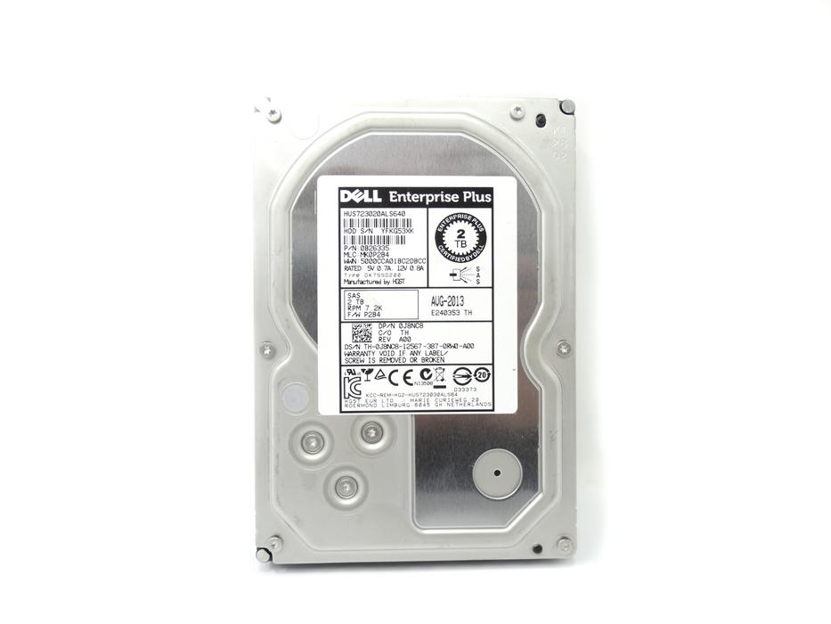 Dell 2TB 7.2K 6Gbps SAS 3.5'' HDD Hard Drive (0J8NC8)