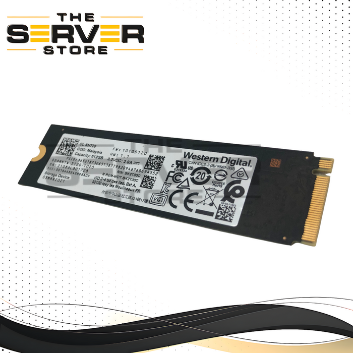 WD 512GB NVMe 2280 M.2 PCIe Gen3 x4 SSD CL SN720 SDAQNTW-512G-1020