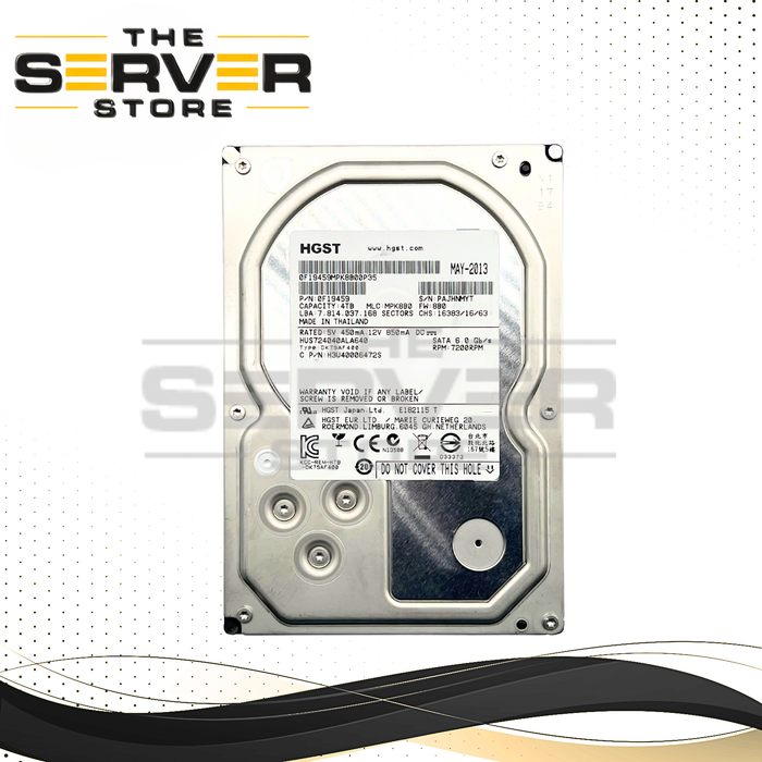 HGST 4TB SATA 6G 7.2K RPM LFF 3.5" HDD Hitachi Ultrastar HUS724040ALA640 0F19459