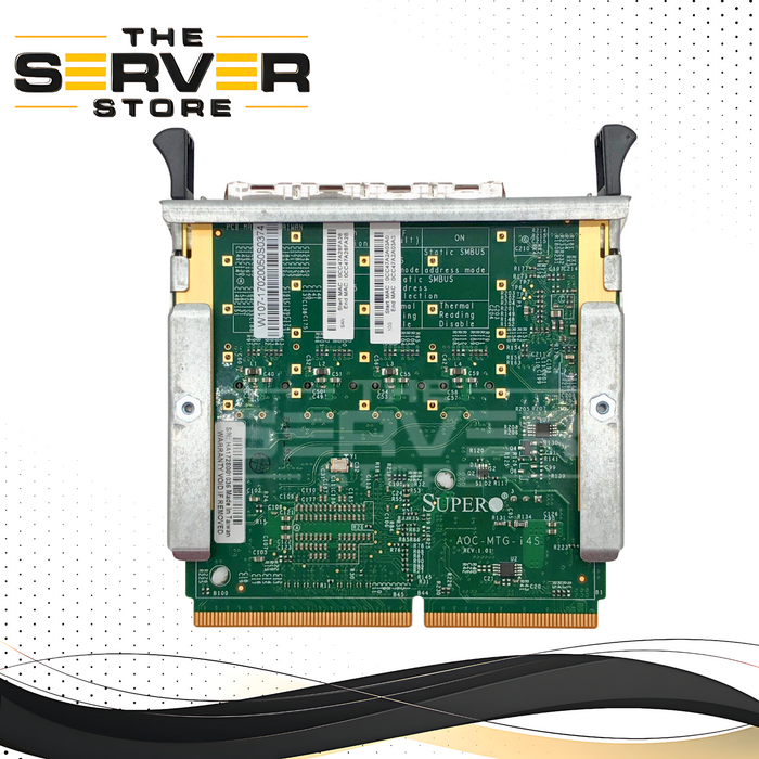 Supermicro Intel XL710 4-Port 10 Gigabit Ethernet (10GbE) SFP+ Controller SIOM Adapter. P/N: AOC-MTG-i4S.