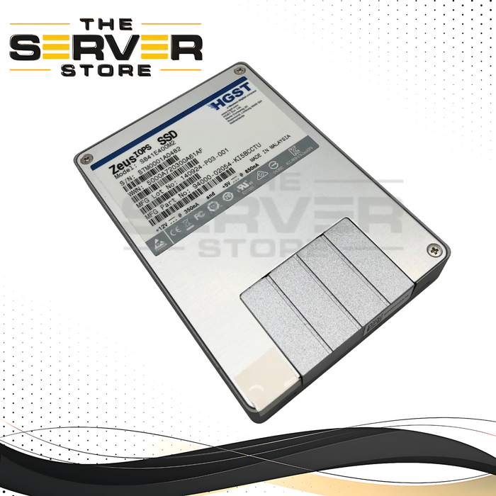 HGST Zeus IOPS 400GB 6Gb/s SAS 2.5-inch SFF High-Endurance Enterprise Solid State Drive (SSD). P/N: 94000-02054-KI5BCCTU, S841E400M2.
