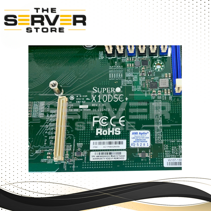 Supermicro Motherboard Dual Intel Xeon E5-2600 v3/v4 C612 LGA2011-3 24x DDR4 DIMM 2U/4U SuperStorage X10DSC+