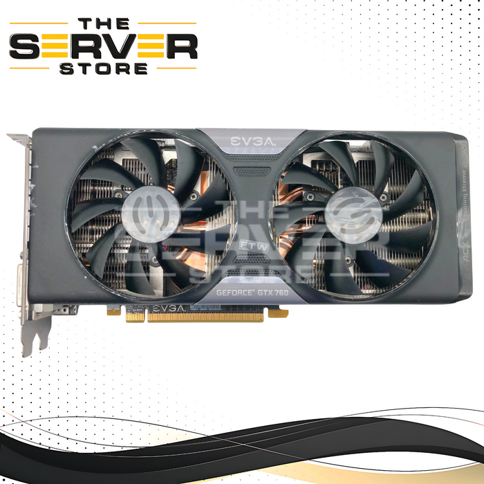 EVGA NVIDIA GeForce GTX 760 4GB GDDR5 ACX Gaming Graphics Card. DVI-I, DVI-D, HDMI, DisplayPort. P/N: 04G-P4-3768-KR
