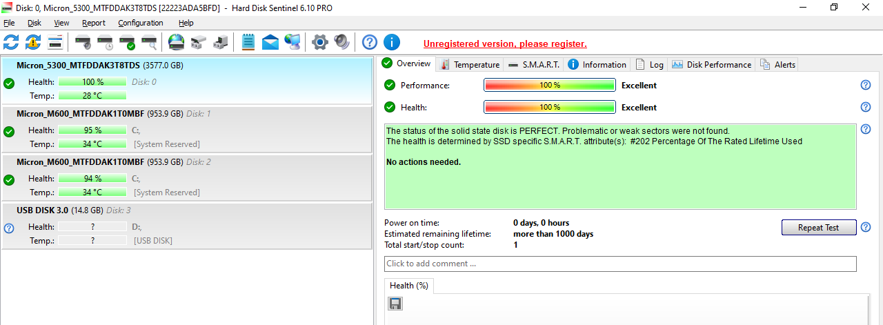 Micron 5300 PRO TCG-E 3.84TB SATA 6Gb/s 2.5" SSD Solid State Drive (MTFDDAK3T8TDS)