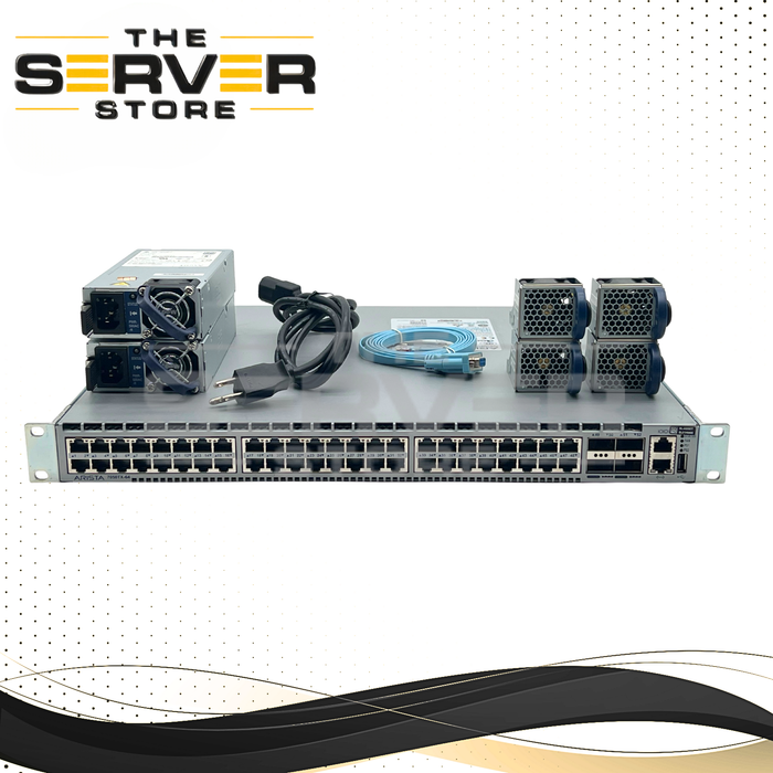 Arista 48x 1/10GBASE-T RJ45 & 4x 40GbE QSFP+ Uplinks Data Switch DCS-7050TX-64-R