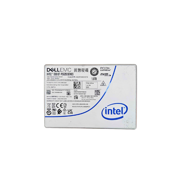 Dell 1.6TB 2.5" PCIe GEN 4 SSD NVME SSDPF2KE016T1E (82TVJ)