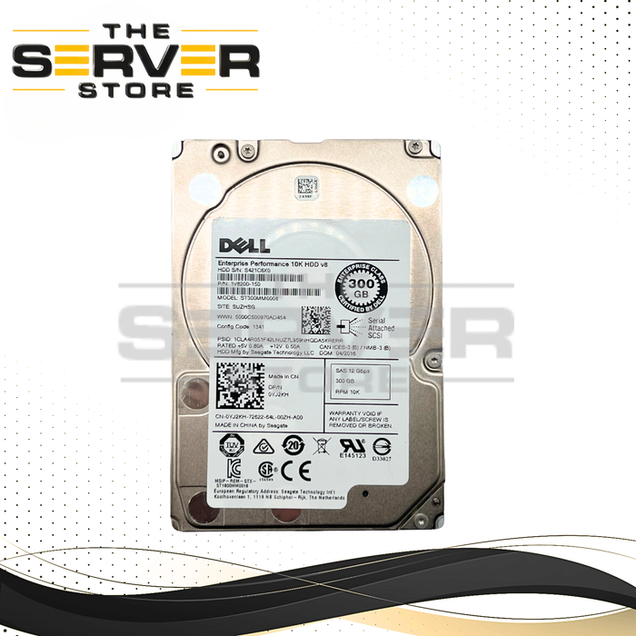 Dell 300GB SAS 12G 10K 2.5" HDD Seagate Enterprise v8 ST300MM0008 0YJ2KH YJ2KH