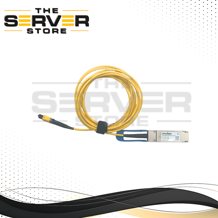 Molex 100Gb QSFP28 to MPO Single-Mode Fiber PSM4 Pigtail Gen 2 Fiber Optic Cable 3.2 Meter 1064271303