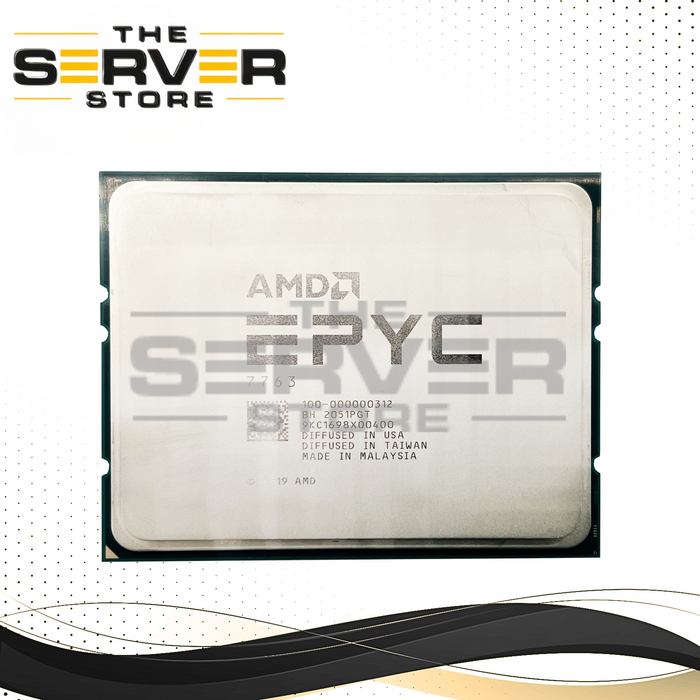 AMD EPYC 7763 2.45GHz 64 Cores 128 Threads SP3 CPU (Locked) 100-000000312