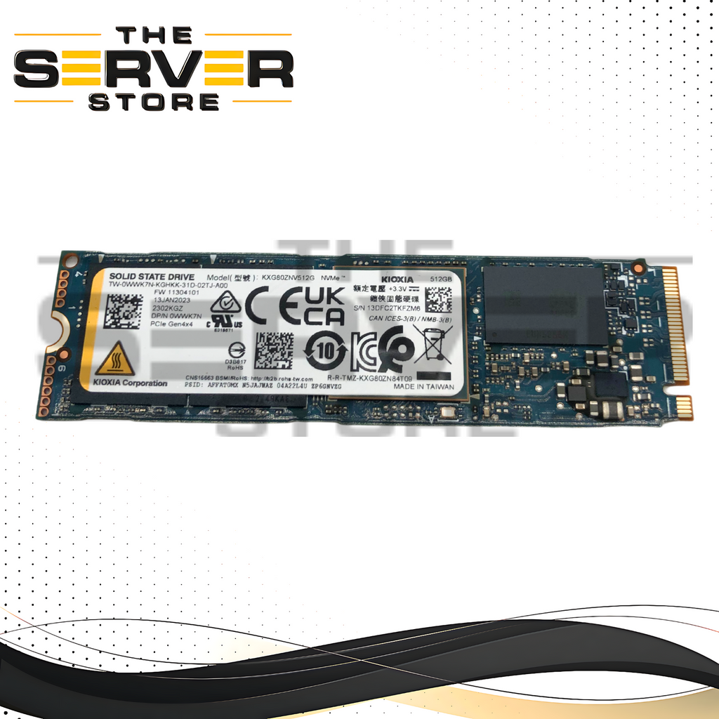 Dell Kioxia 512GB M.2 2280 PCIe 4.0 NVMe SSD WWK7N 0WWK7N — The