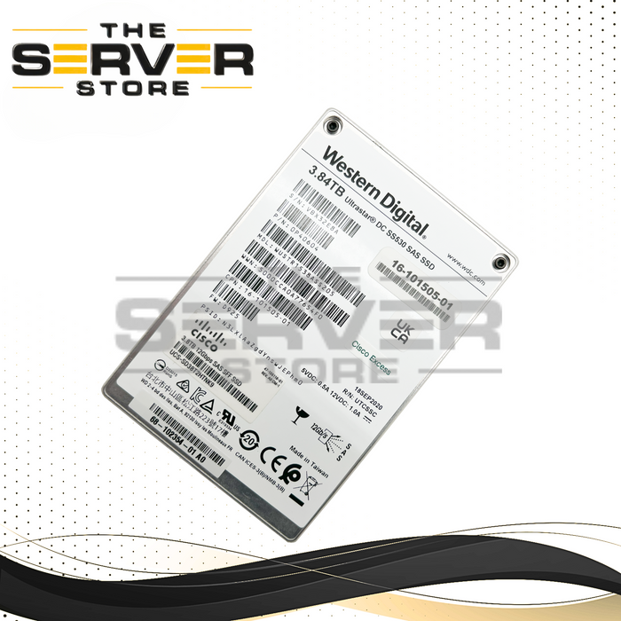 Cisco 3.84TB SAS 12G SFF 2.5" SSD (No Tray) WD WUSTR1538ASS205 0P40604