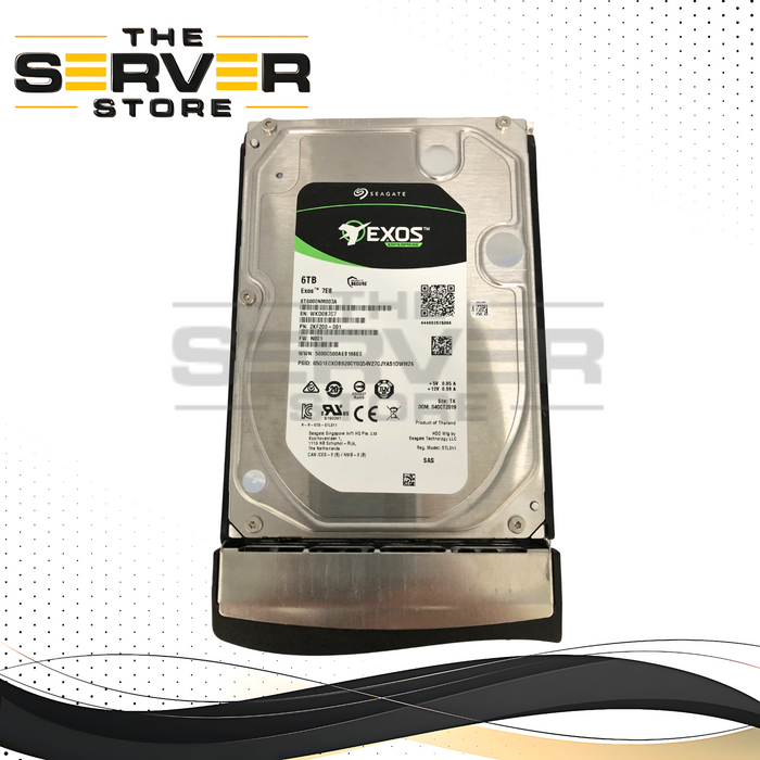 Seagate Exos 7E8 6TB 7.2K 12Gb/s SAS 3.5 512n HDD W/Tray 2KF200-001 ST6000NM003A