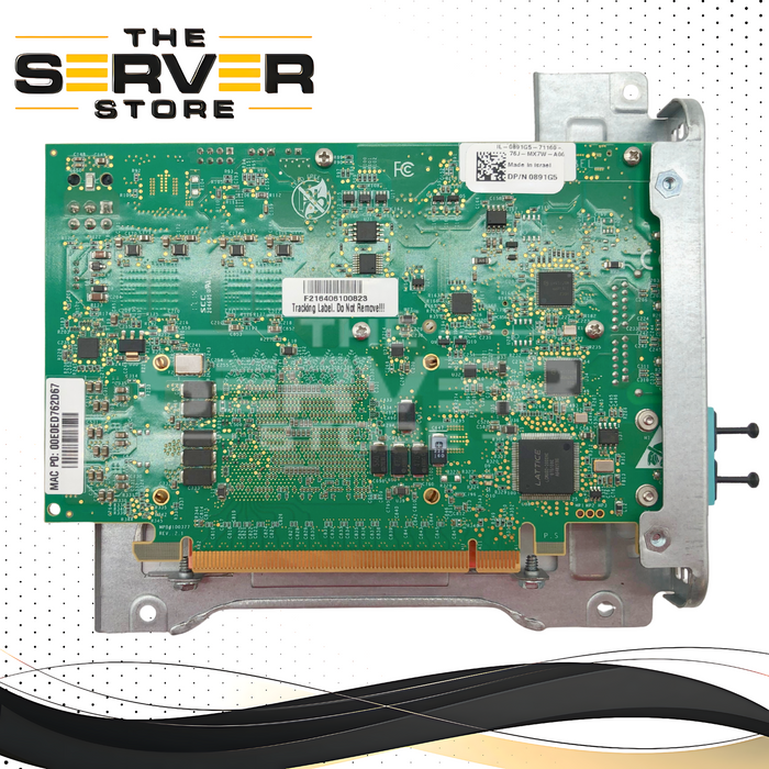 Dell 100 Gigabit Ethernet (100GbE) PCIe Fabric Server Adapter with Metal Bracket & Cable. P/N: 0891G5.
