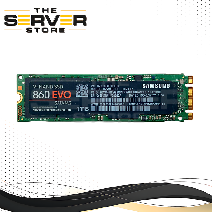 Samsung 1TB SATA 6G 2280 M.2 SSD 860 EVO Series MZ-N6E1T0