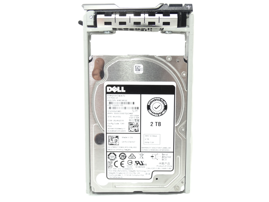 Dell 2TB 7200RPM SAS 12Gbps 2.5'' HDD Hard Drive (ST2000NX0463)