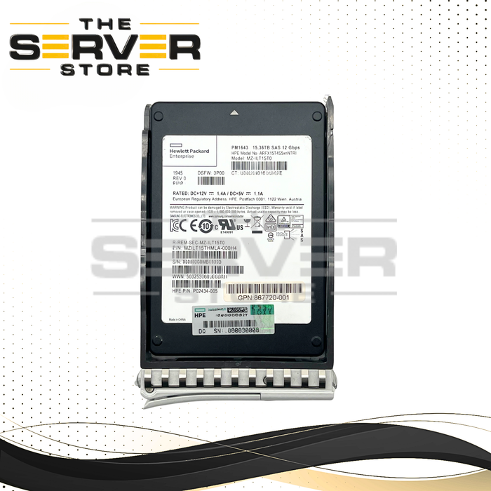 Samsung 15.36TB SAS 12G RI SFF 2.5" SED (512e) SSD PM1643 Series MZILT15THMLA MZ-ILT15T0 for Cisco UCS Server (Cisco UCS Tray Included)