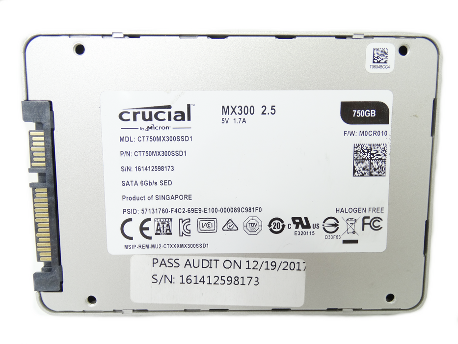 Crucial MX300 750GB 6GB/s SATA 2.5'' SSD Solid State Drive (CT750MX300SD1)