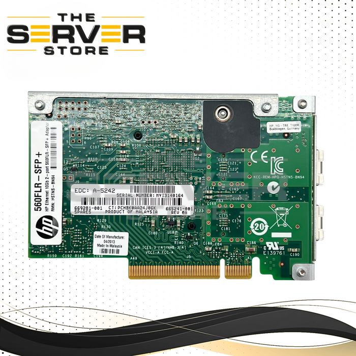 HPE Ethernet 560FLR-SFP+ 10Gb Dual Port Network Adapter 665241-001 669281-001