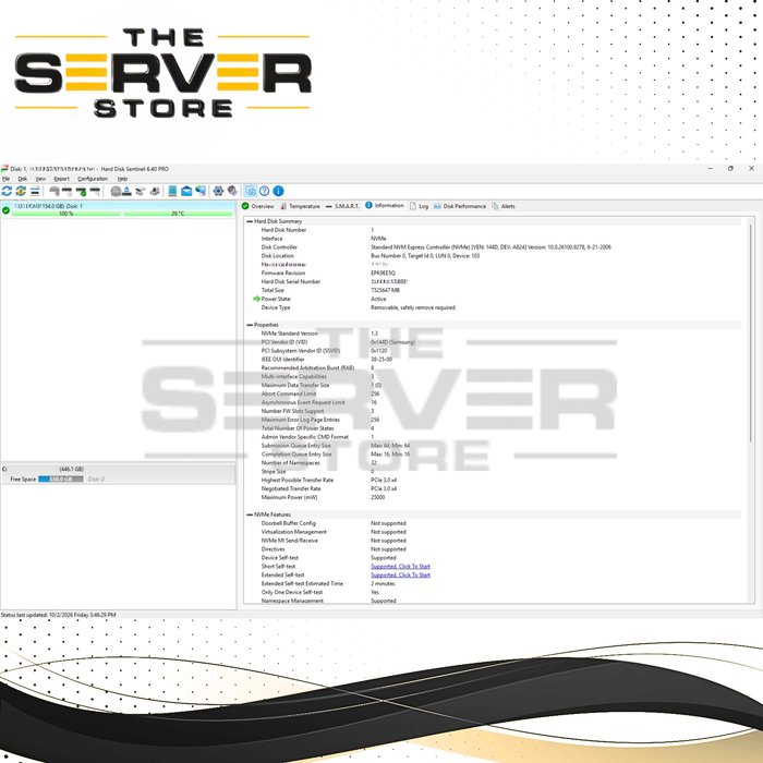 Samsung 7.68TB NVMe U.2 PCIe Gen 4.0 x4 RI SFF 2.5" SED SSD PM1733 Series MZ-WLJ7T6A (No Label)