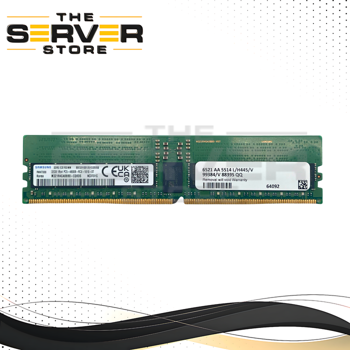 Samsung 32GB 2Rx8 DDR5-4800B PC5-38400 ECC Registered Memory M321R4GA3BB0-CQK