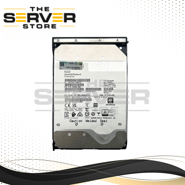 HPE 14TB SATA 6G 7.2K RPM LFF 3.5" HDD Business Critical Western Digital (HGST) Ultrastar DC HC550 WUH721814ALE600 (HPE LFF LPC Tray Included)