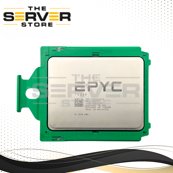 (UNLOCKED) AMD EPYC 7502P 2.5GHz 32 Core 128MB 180W SP3 CPU 100-000000045