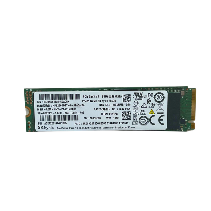 Dell 256GB M.2 2280 NVMe SSD Solid State Drive PC401 HFS256GD9TNG-62A0A BA-0R2RPG