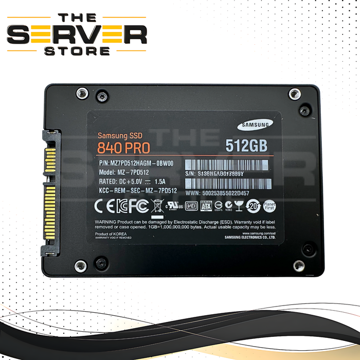 Samsung 512GB SATA 6G SFF 2.5" SED SSD SM841 Series 0MZ7PD512HAGM MZ7PD512HAGM