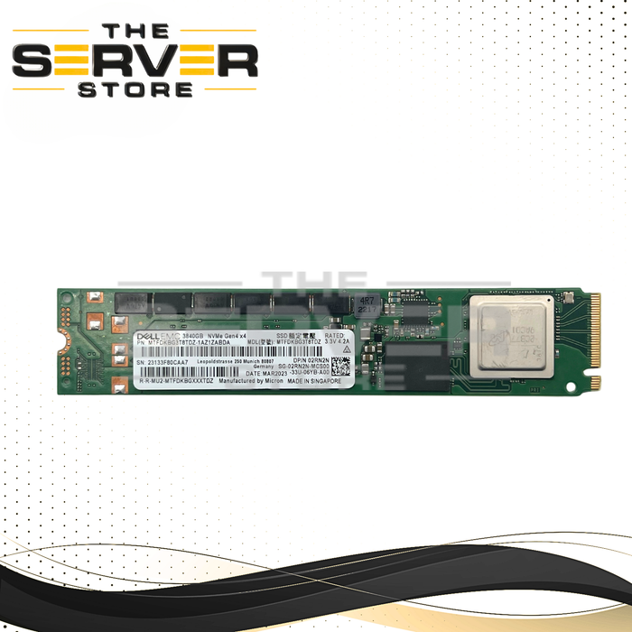 Dell EMC 3.84TB NVMe 22110 M.2 PCIe Gen 4.0 x4 RI SSD MTFDKBG3T8TDZ Micron 7400 Pro Series 02RN2N 2RN2N