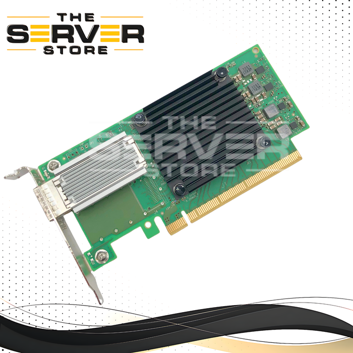 Dell Mellanox ConnectX-5 CX555A Single Port 100 Gigabit Ethernet (100GbE) Network Adapter. Low Profile (LP) Form Factor. P/N: 6FKDT, 06FKDT.