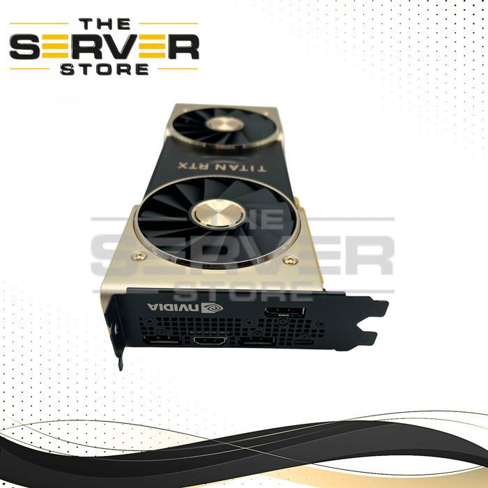 NVIDIA TITAN RTX 24GB GDDR6 PG150 4608 CUDA Cores AI Deep Learning Data Science Dual Fan Graphics Video Card 900-1G150-2500-000