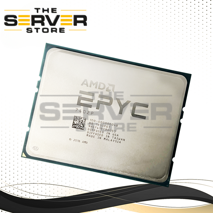 AMD EPYC 7402P 2.8GHz 24C 128MB 180W Socket SP3 CPU (Dell Locked) 100-000000048
