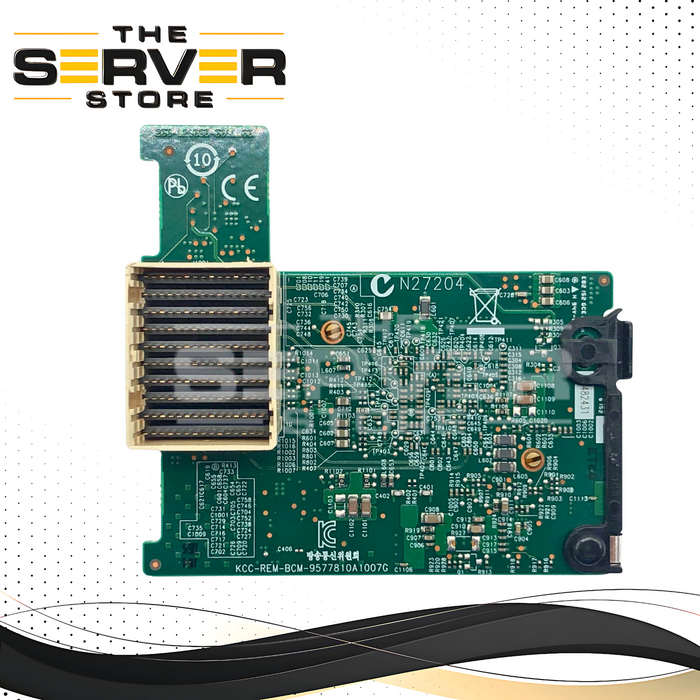Dell Broadcom 57810S Dual-Port 10GbE SFP+ Converged Network Adapter (CNA) Mezzanine Card for M630 / M640 Blade Servers. P/N: BCM-9577810A1007G, 055GHP, 55GHP.